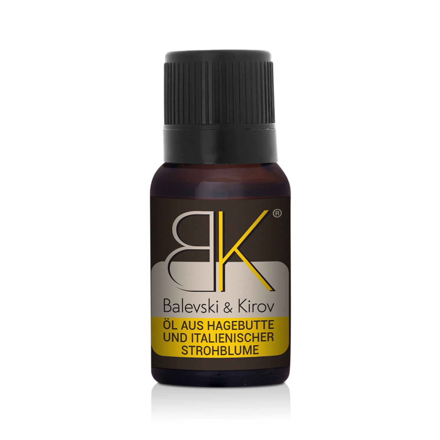 Kaltgepresstes Hagebuttenöl mit ätherischem Immortelle-Öl - Bio-Produkt
