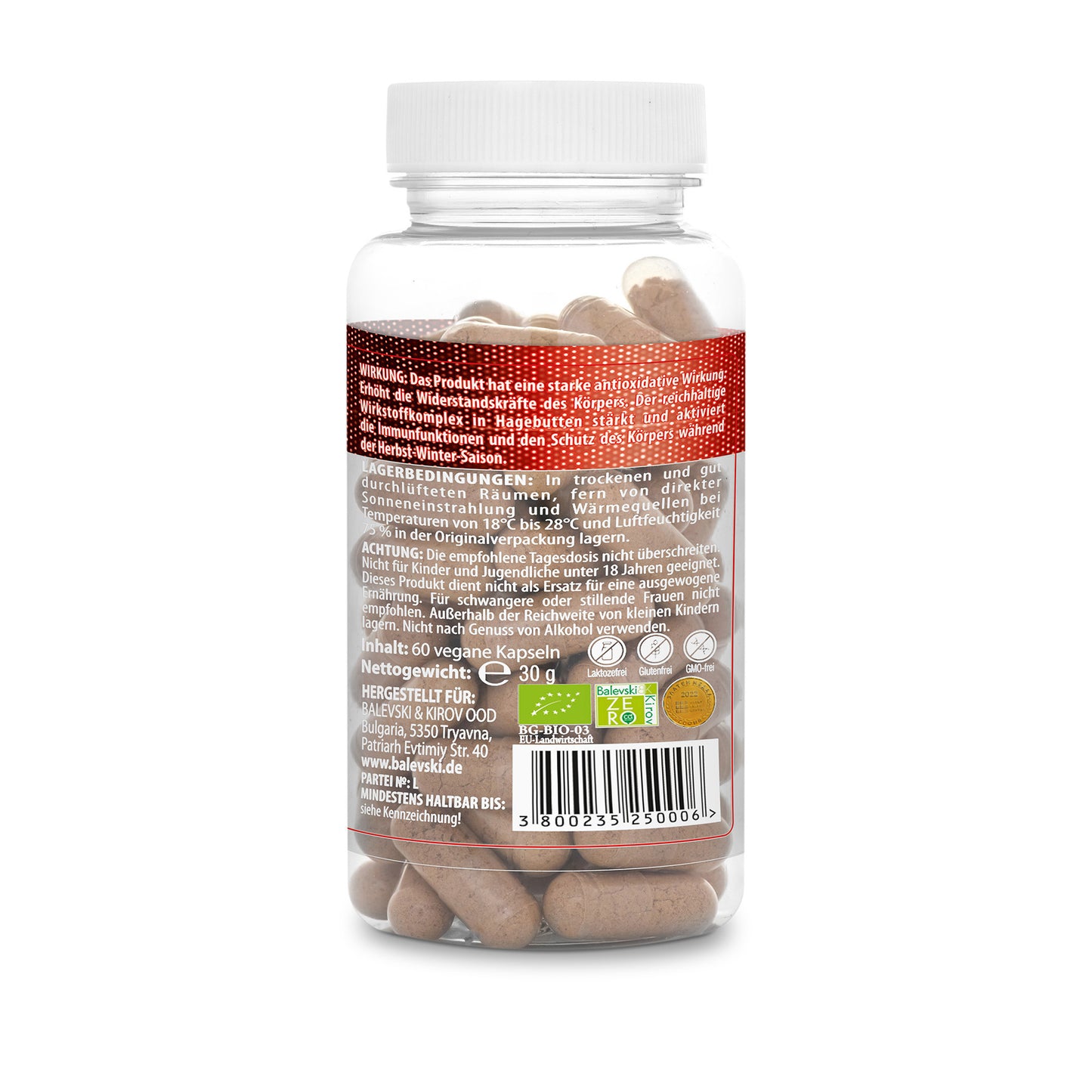 Rose hips Essentails - Hagebutte, Echinacea, Schwarzer Holunder und Blutgeranie - Bio-Produkt