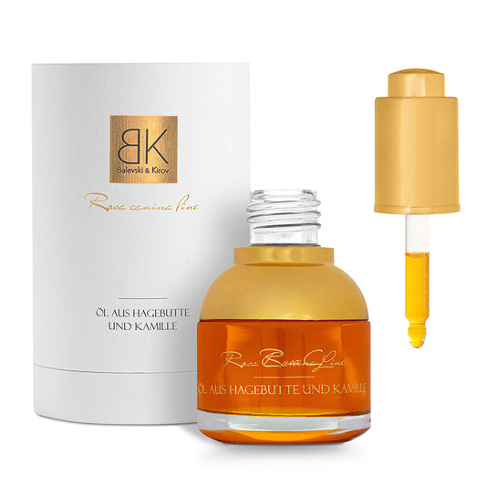 Студено пресовано масло от Шипкa с масло от Римска лайка Премиум 30 ml - Биологичен продукт